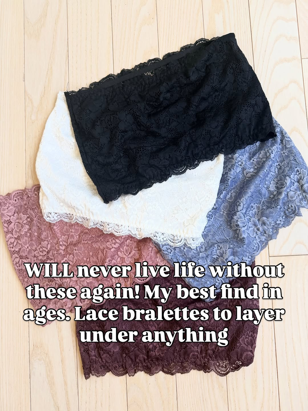 Love these under tops and dresses where you may want to cover that open back or deep neck with a lacy finish. Helps elevate those looks. 
#bralette #lacybralette #tubetop  

 #LTKdayinmylife #LTKmomlife #LTKOver40