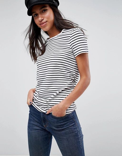 ASOS Stripe Crew Neck T-Shirt | ASOS UK