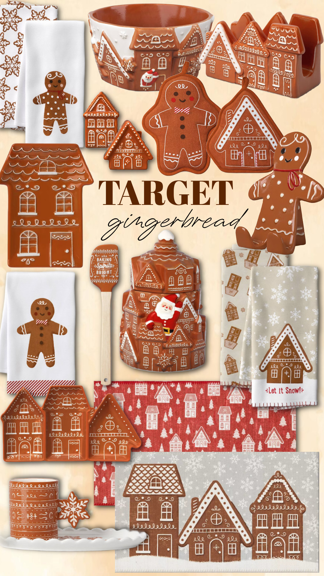 Target Holiday Gingerbread

Sarah Joy, Christmas, Kitchen, holiday decor, home 

 #LTKHoliday #LTKHome #LTKFindsUnder50