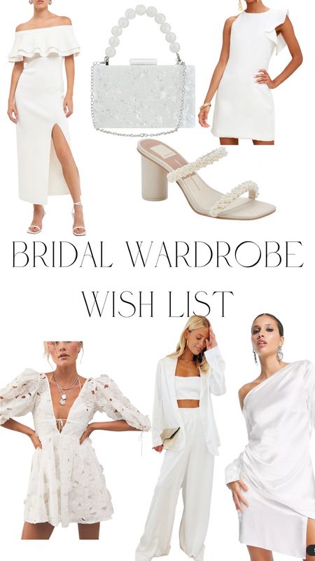 Bridal Wardrobe Wishlist 

#LTKwedding #LTKshoecrush