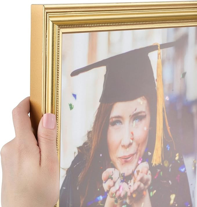 ArtToFrames 12x12 inch Gold Foil on Pine Wood Picture Frame, WOM0066-81375-YGLD-12x12 | Amazon (US)