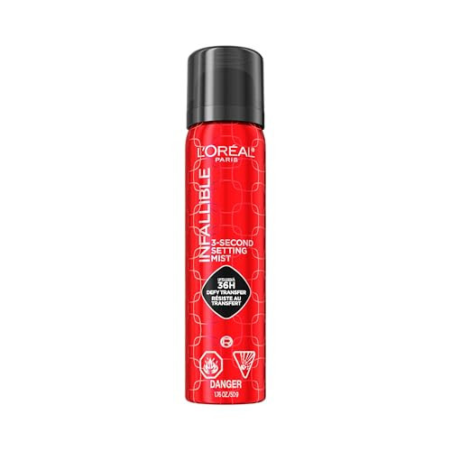 L'Oreal Paris Infallible 3-Second Setting Spray Mist, Microfine Mist for up to 36HR Wear, Clear, 1.76 oz | Amazon (US)