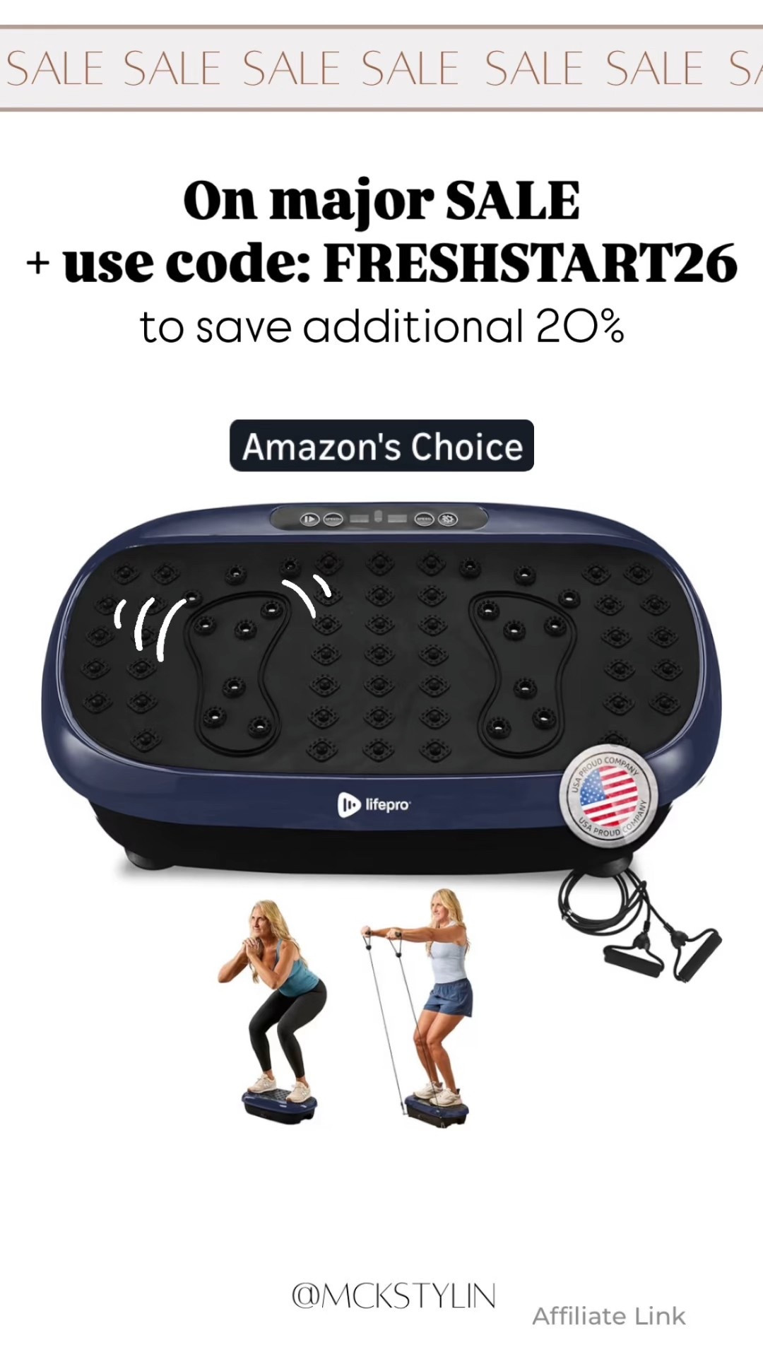 Deal selling fast! Use code: FRESHSTART26 
This is a rare sale & wont last! I love doing this for 10 mins after my workout. It feels so good & oddly relaxing. I never want the 10 mins to end ☺️

#LTKSaleAlert #LTKfitnessgoals #LTKmorningroutine