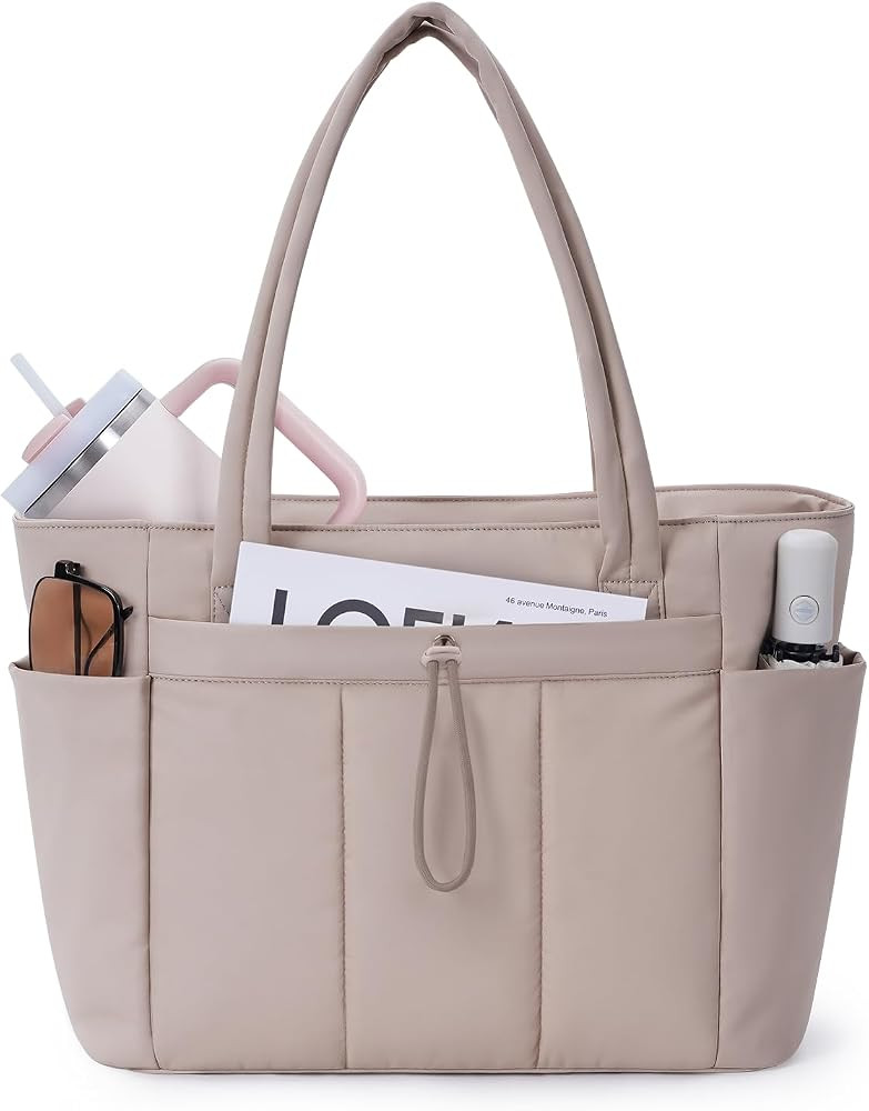 Tote Bag for Women, Puffy Handbags for Work, Travel, Nurse | Amazon (US)