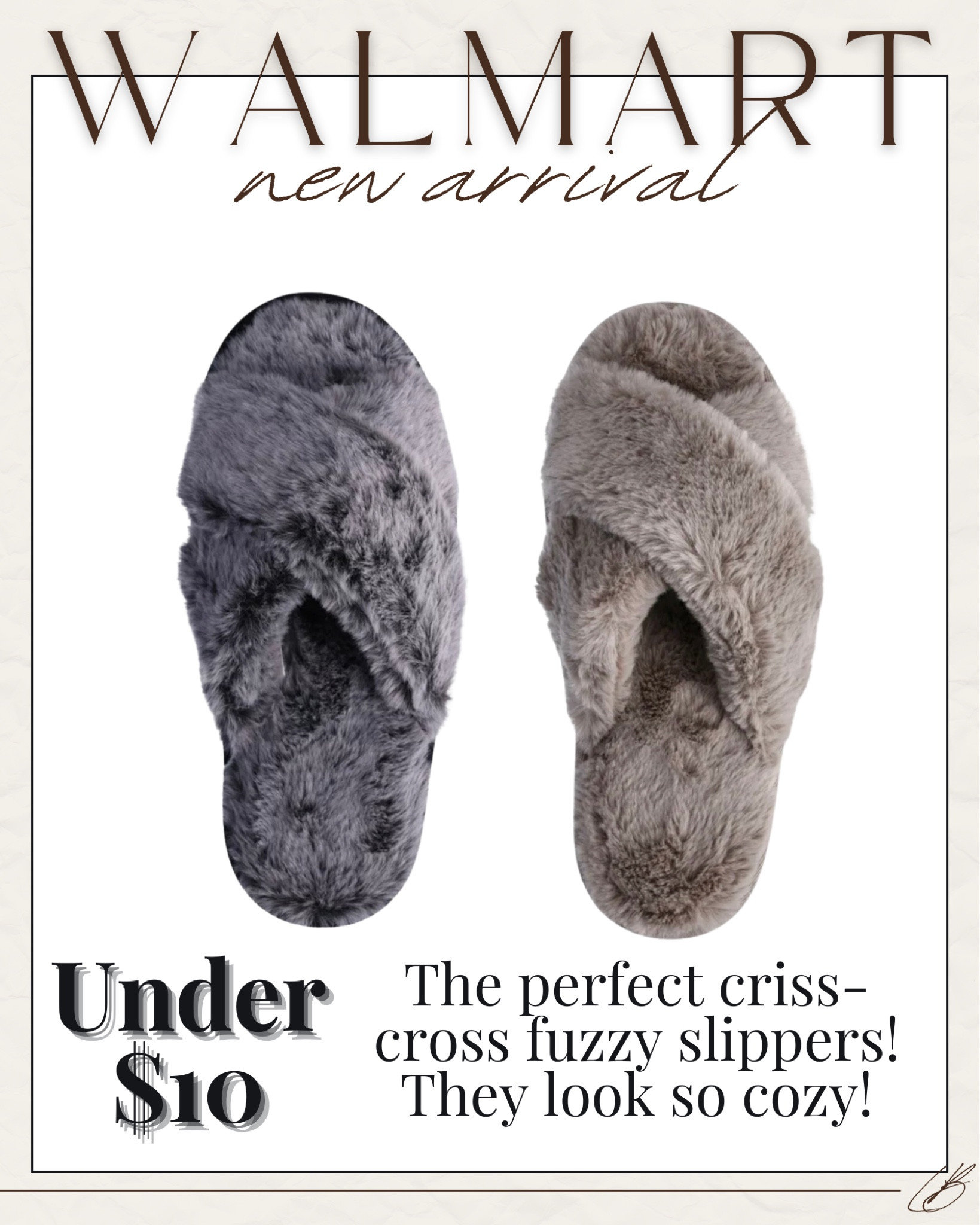 Under $10 fuzzy slides at Walmart!

#LTKU #LTKsalealert #LTKfindsunder50