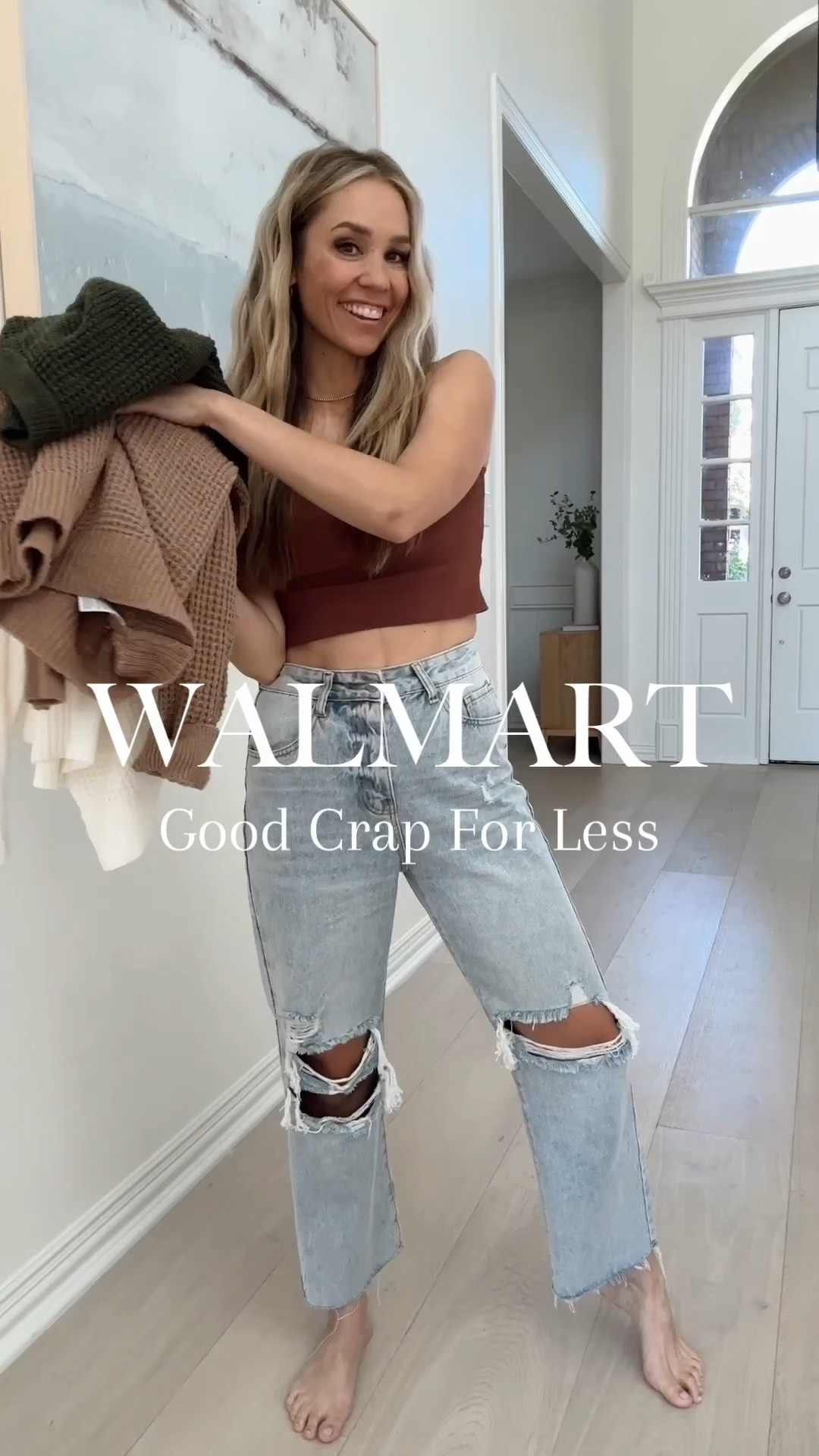 Viral $15 Waffle Knit Sweater from Walmart!!✨
Size: m / went up 1 size 