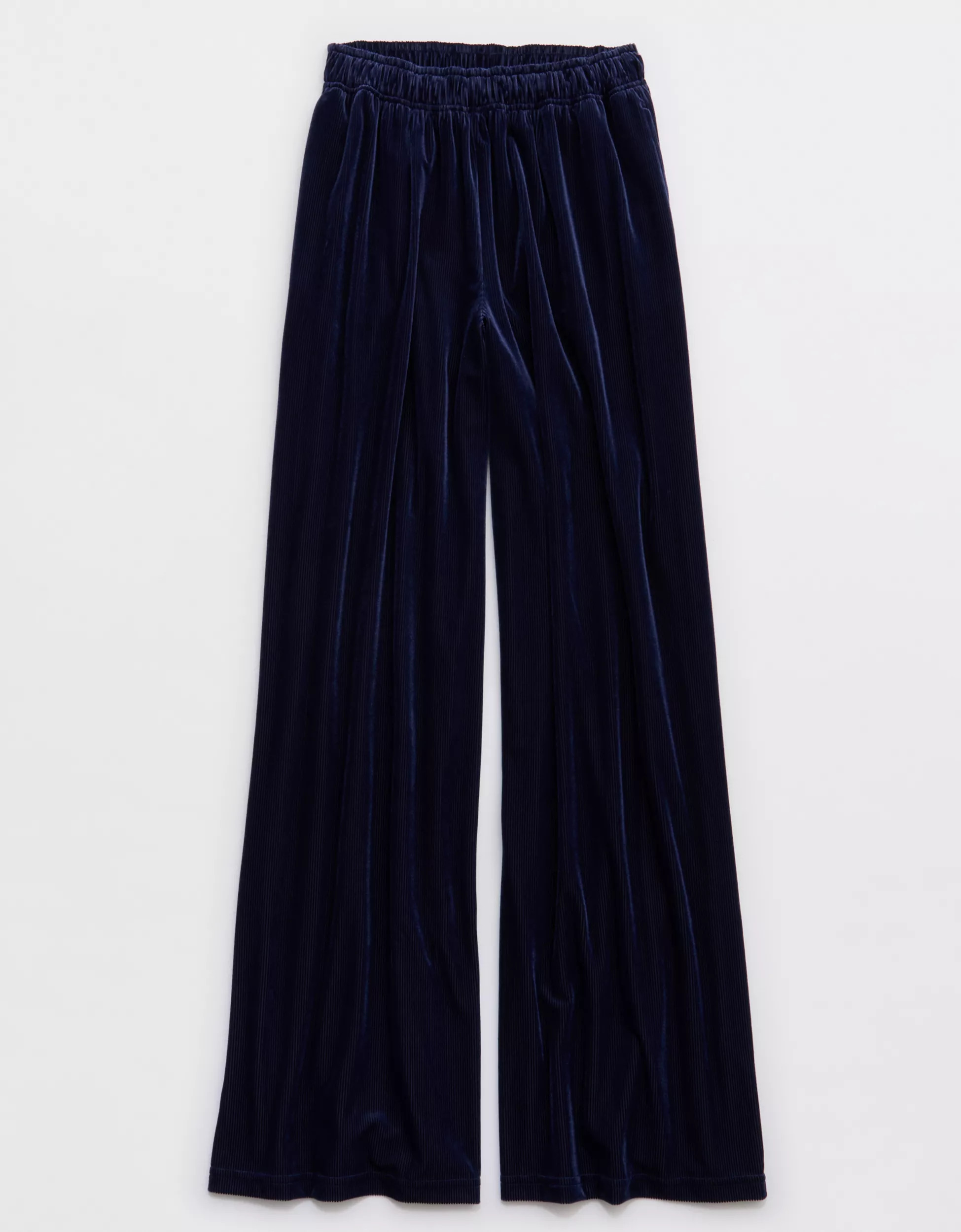 OFFLINE By Aerie Velour Rib Super Wide Leg Pant | Aerie