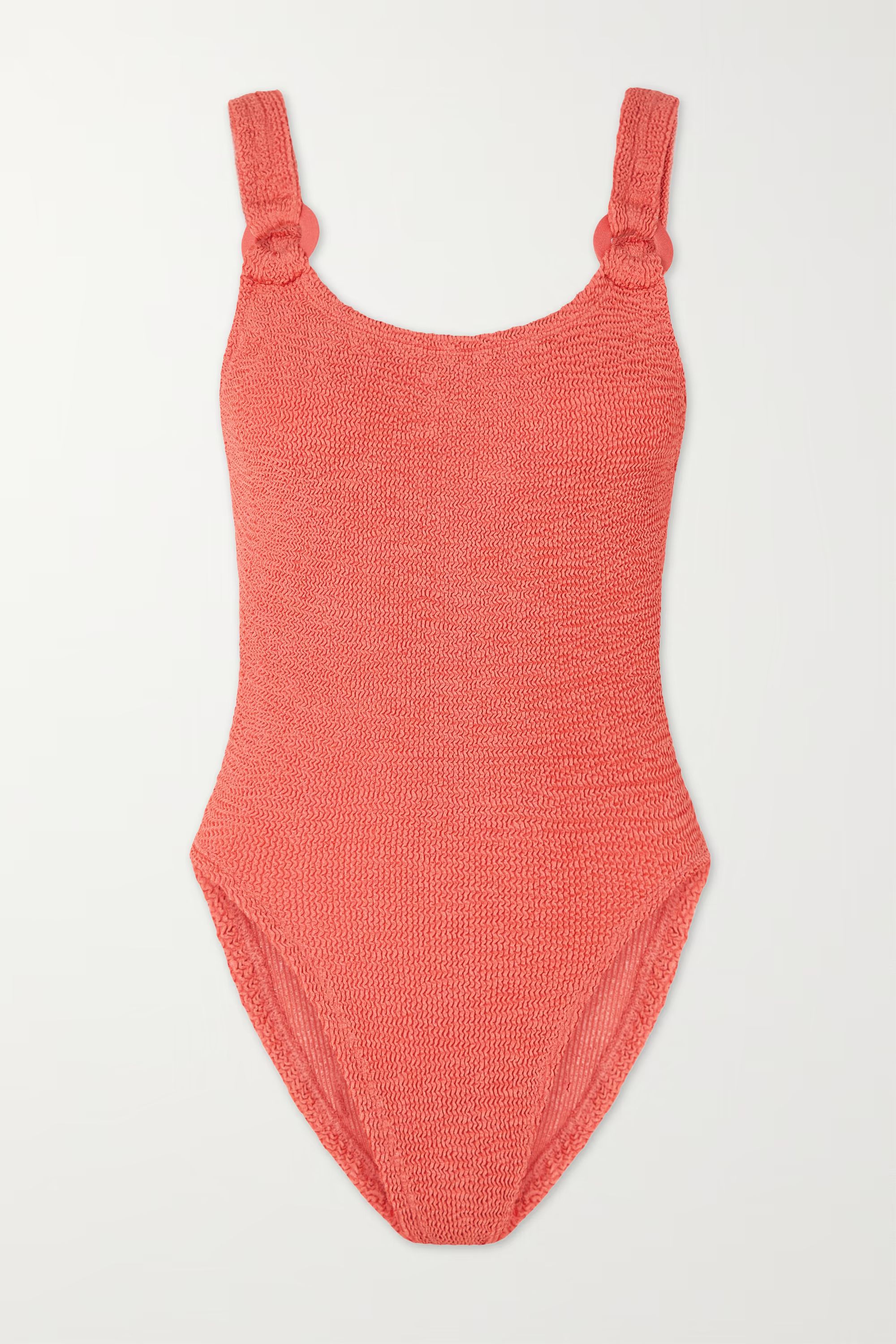 + Rose Inc Christy seersucker swimsuit | NET-A-PORTER (US)