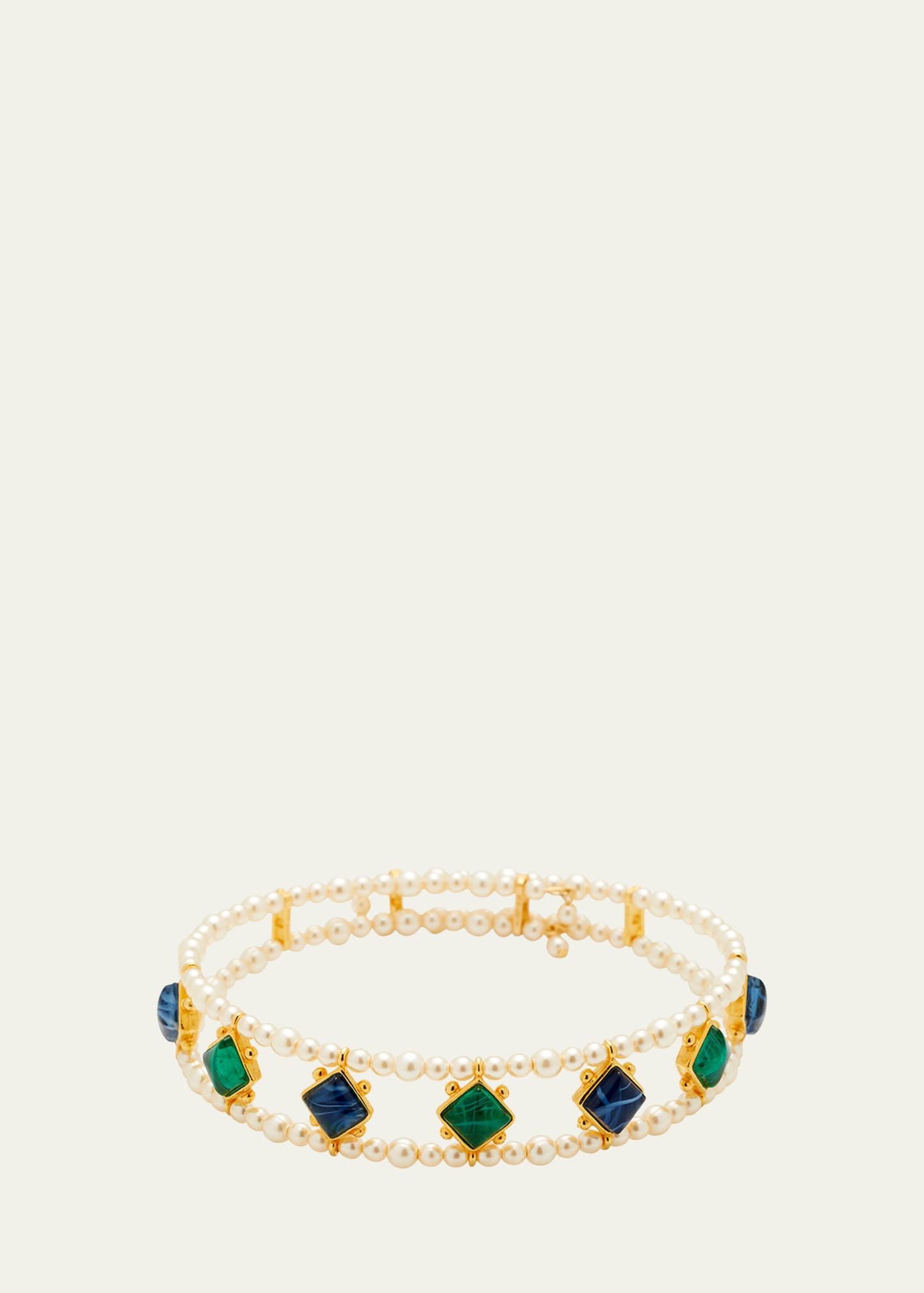Ben-Amun Stone and Pearly Choker Necklace | Bergdorf Goodman