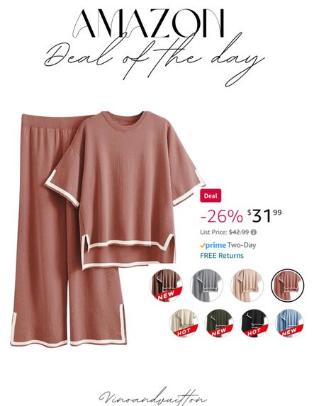 Amazon deal of the day! Love this lounge set! Comes in a ton of colors. Wearing size small 

Amazon fashion, amazon finds, fall favorites, lounge set, two piece set, comfy set, casual style 


#LTKstyletip #LTKsalealert #LTKfindsunder50