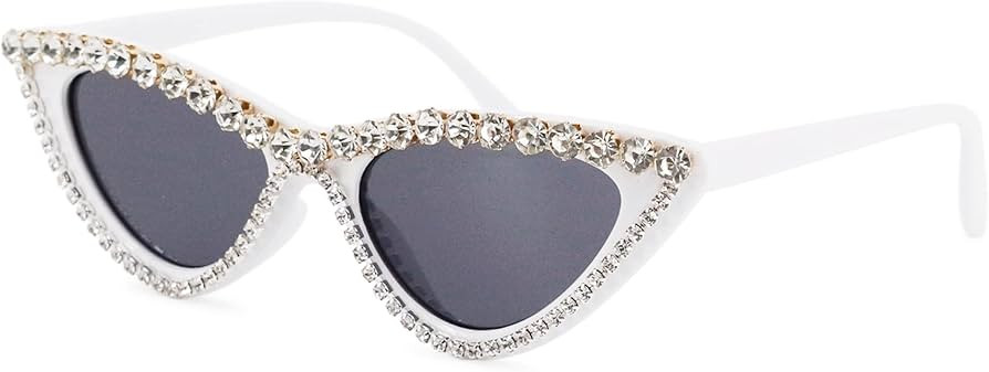 Naimo Sparkling Crystal Cat Eye Sunglasses UV Protection Rhinestone Sunglasses | Amazon (US)