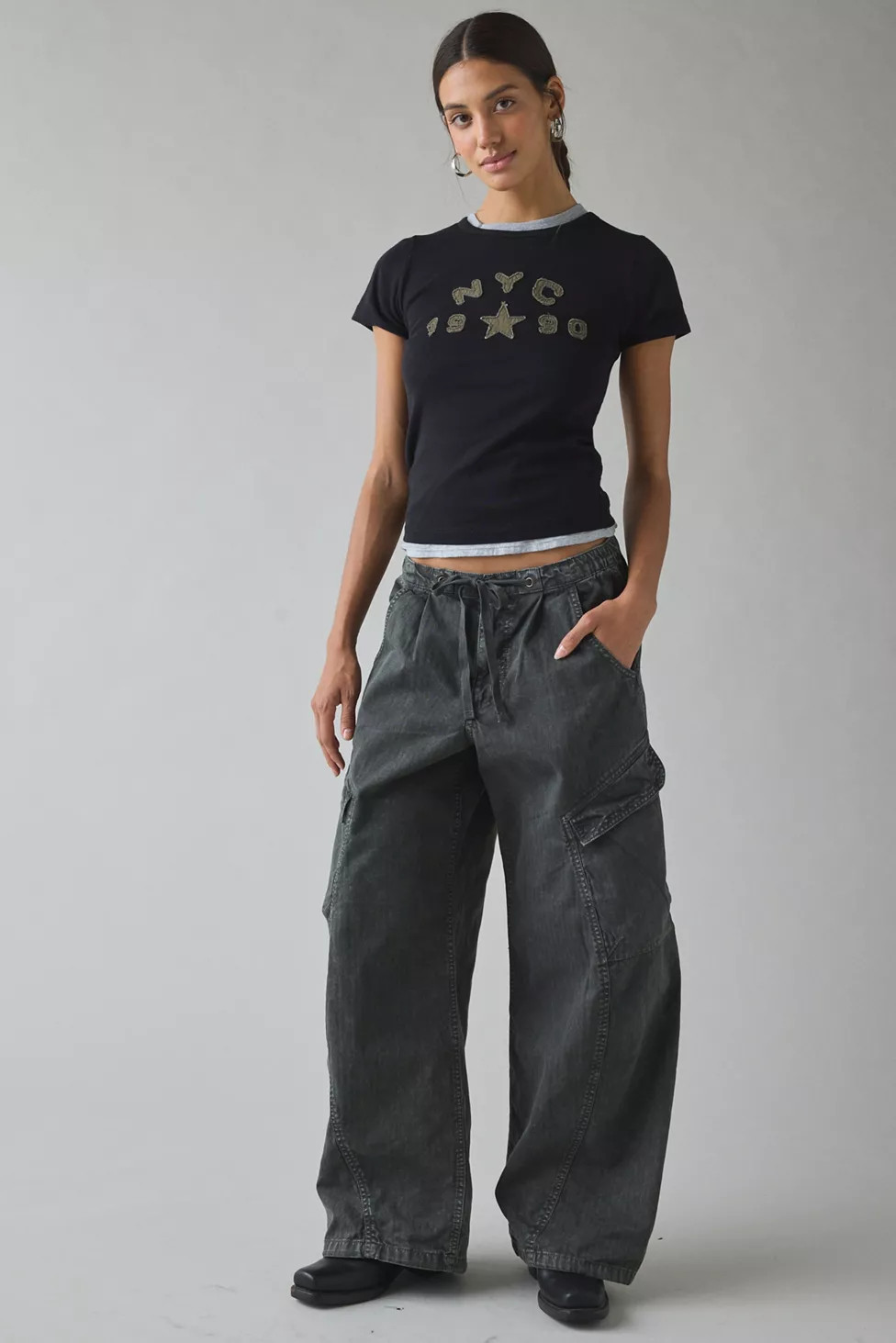BDG Station Cocoon Baggy Barrel Leg Cargo Pant | Urban Outfitters (US and RoW)