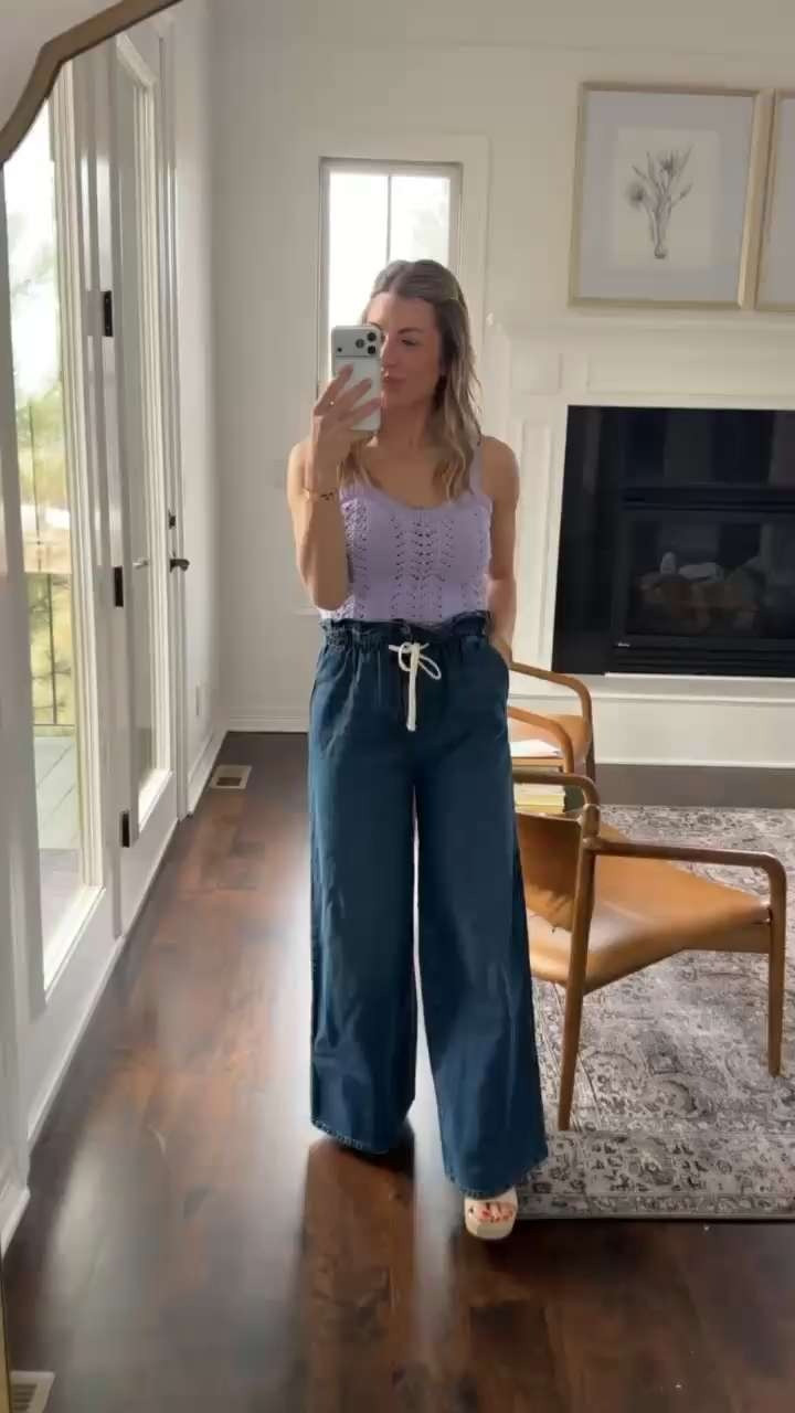 Spring vibes unlocked with this Crochet Sweater Tank Top and Paperbag Waist Wide Leg Cotton Pants combo from Walmart. Light, airy, and perfect for sunny strolls! 🌸☀️👖

#SpringFashion #WalmartStyle #CrochetTankTop #PaperbagPants #WideLegPants #OOTDInspo #CasualChic #SpringOutfitIdeas #EverydayStyle #EffortlessFashion 

 #LTKootd