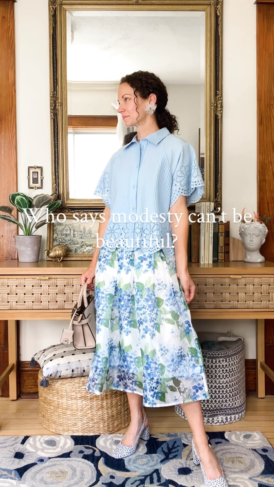 Beautiful modest outfit!
Petite outfit. Summer outfit. Floral outfit  

#LTKOver40 #LTKPetite #LTKStyleTip