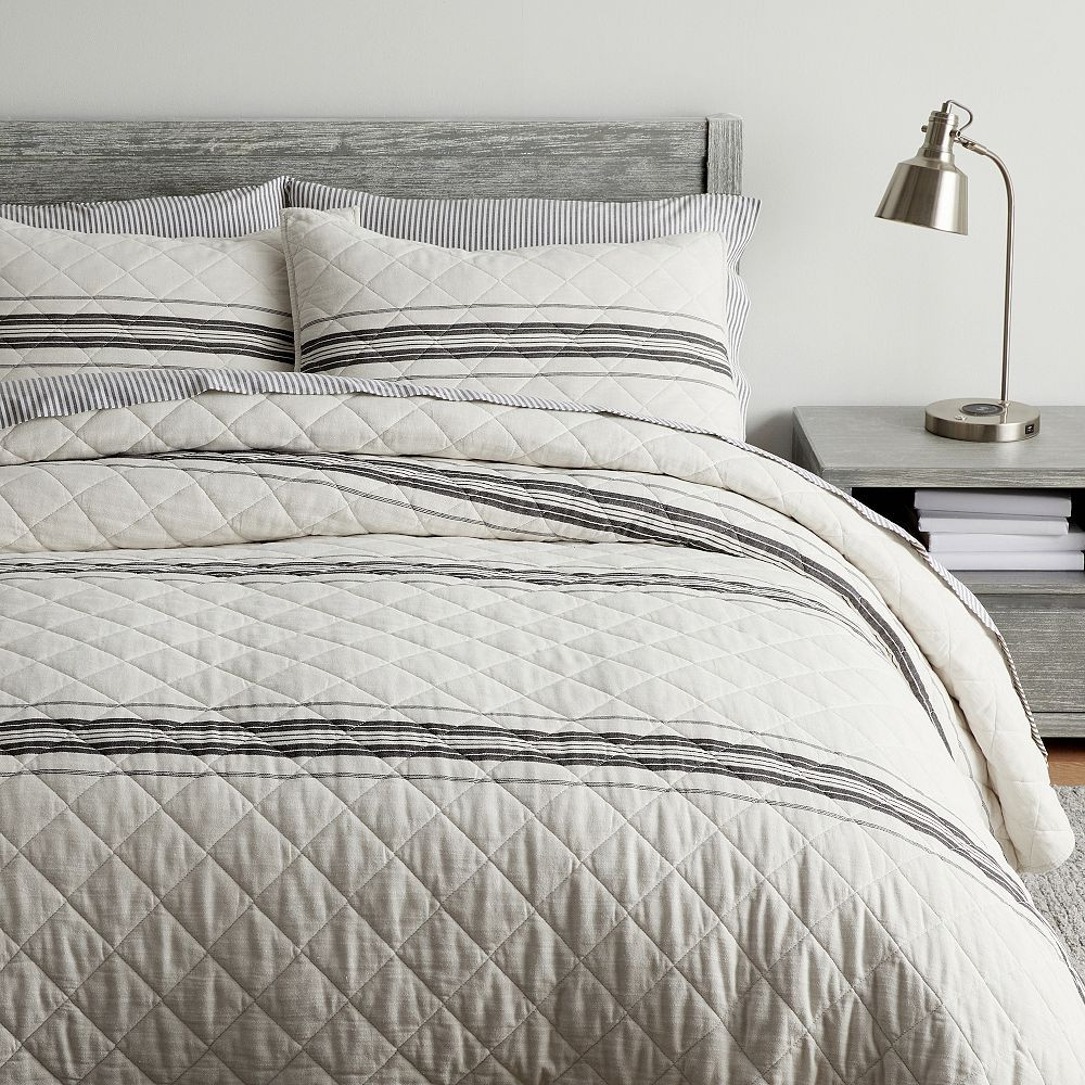 Windward Stripe Reversible Quilt | Pottery Barn Teen