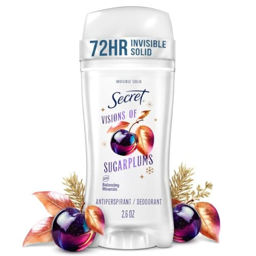 Secret Fresh Antiperspirant Deodorant, Visions of Sugarplums Scent, 2.6 Ounce (Pack of 12) | Amazon (US)