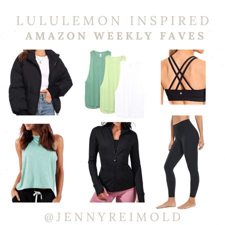 The lululemon inspired pieces I wear weekly!! I get smalls in all!  

#LTKfitness #LTKstyletip #LTKfindsunder50
