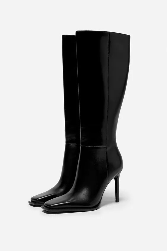 LEATHER HEEL BOOT LUDOVIC DE SAINT SERNIN x ZARA | Zara US