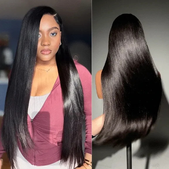 All-Day Comfort\u2122 Bone Straight with Baby Hair 7x6 Closure HD Lace Wig 180% / 250% | Luvmehair