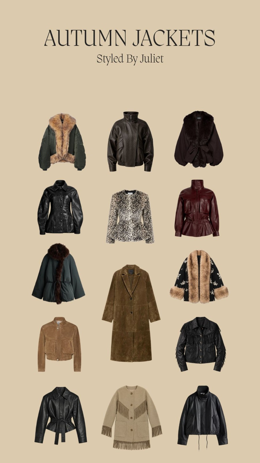 Autumn Jackets I am loving! 

Statement Outerwear, Leather Jackets, Shearling Details, Faux Fur, Suede Textures, Fringing Details, Elevated Autumn Dressing, Autumn Outfit Inspiration, Autumn Style  

 #LTKSeasonal