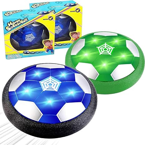 2 Pack Hover Soccer Ball Kids Toys, Air Power Soccer Ball with Led Light Foam Bumper Christmas St... | Amazon (US)