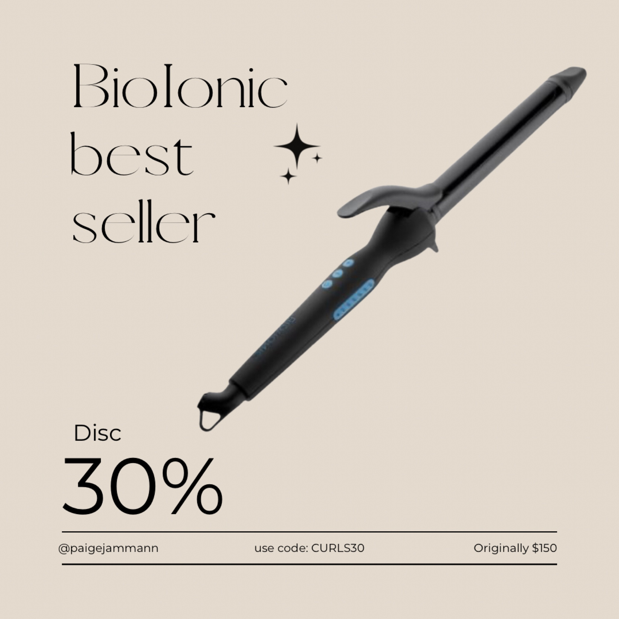 Bioionic, bioionic best seller, bioionic curling iron, curling iron, blow out, hair best seller, hair tool, bioionic sale, promo code CURLS30

#LTKsalealert #LTKbeauty