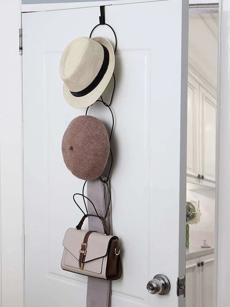 1set Solid Color Hat & Bag Storage Rack | SHEIN
