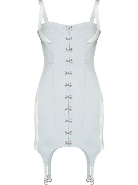 corset-style sweetheart neck dress | Farfetch Global
