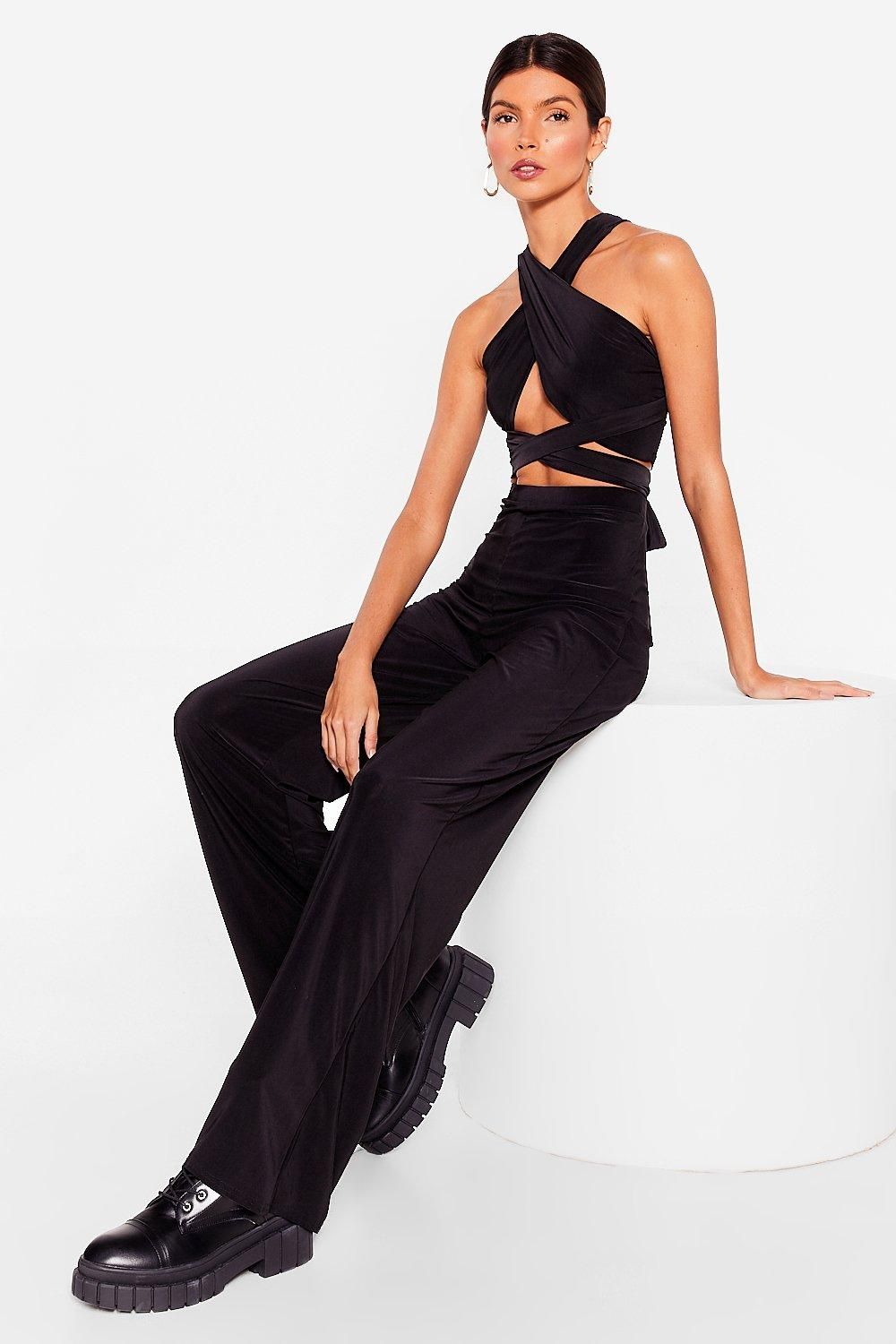 Get It Together Halter Top and Wide-Leg Pants Set | NastyGal (US & CA)