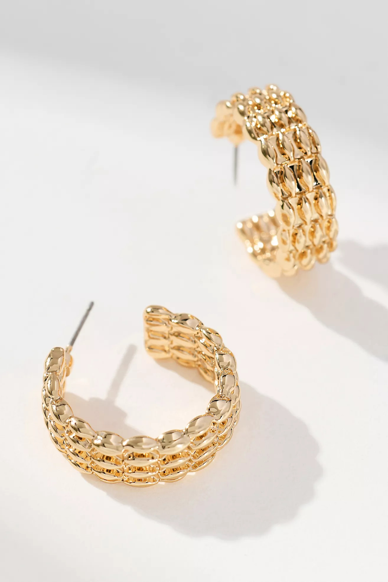 Link Track Hoop Earrings | Anthropologie (US)