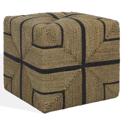 Liatasha Woven Seagrass Ottoma | Wayfair North America