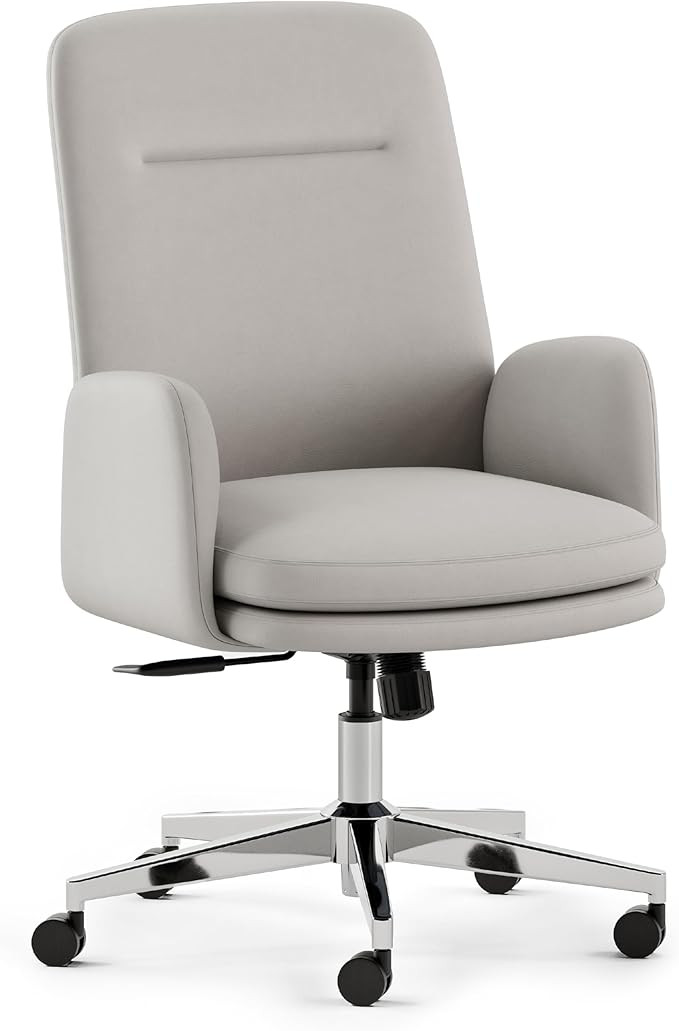 Branch Softside Mid Century Modern Office Chair, Vegan Leather - Removable Arms & High Back Desig... | Amazon (US)