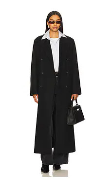 SAMSOE SAMSOE Sajill Coat in Black from Revolve.com | Revolve Clothing (Global)