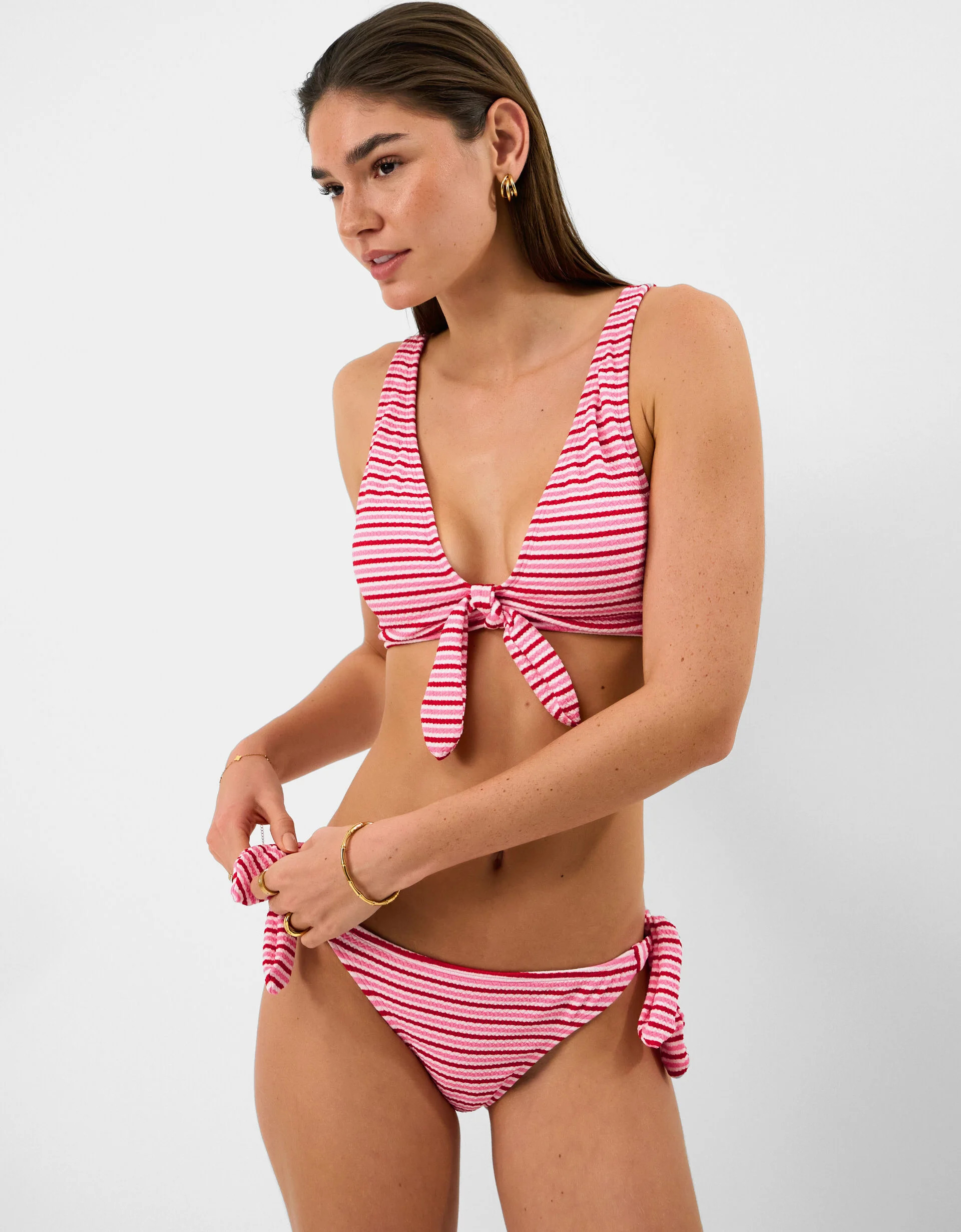 Stripe Tie Side Bikini Bottoms | Accessorize (Global)