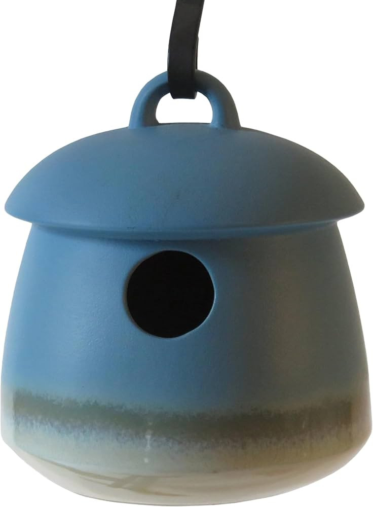 Byer of Maine Return Bird Home, Hanging Bird House, Soft Blue, 7 D x 7 H inches | Amazon (US)