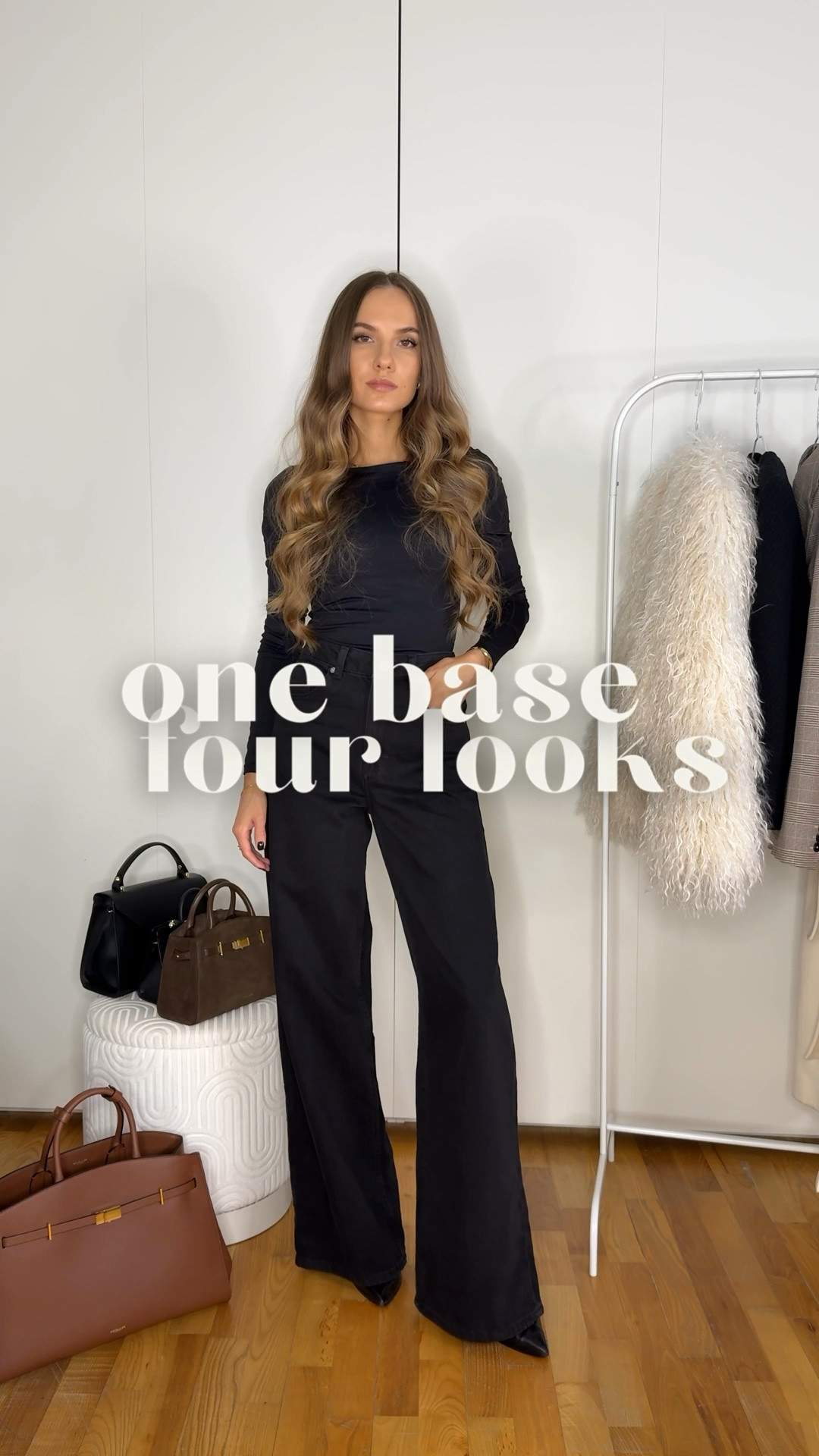 four ways to wear an all black base 💫 save this reel for winter style inspo

ways to style | outfit ideas | minimal chic 


#LTKSeasonal #LTKgrwm