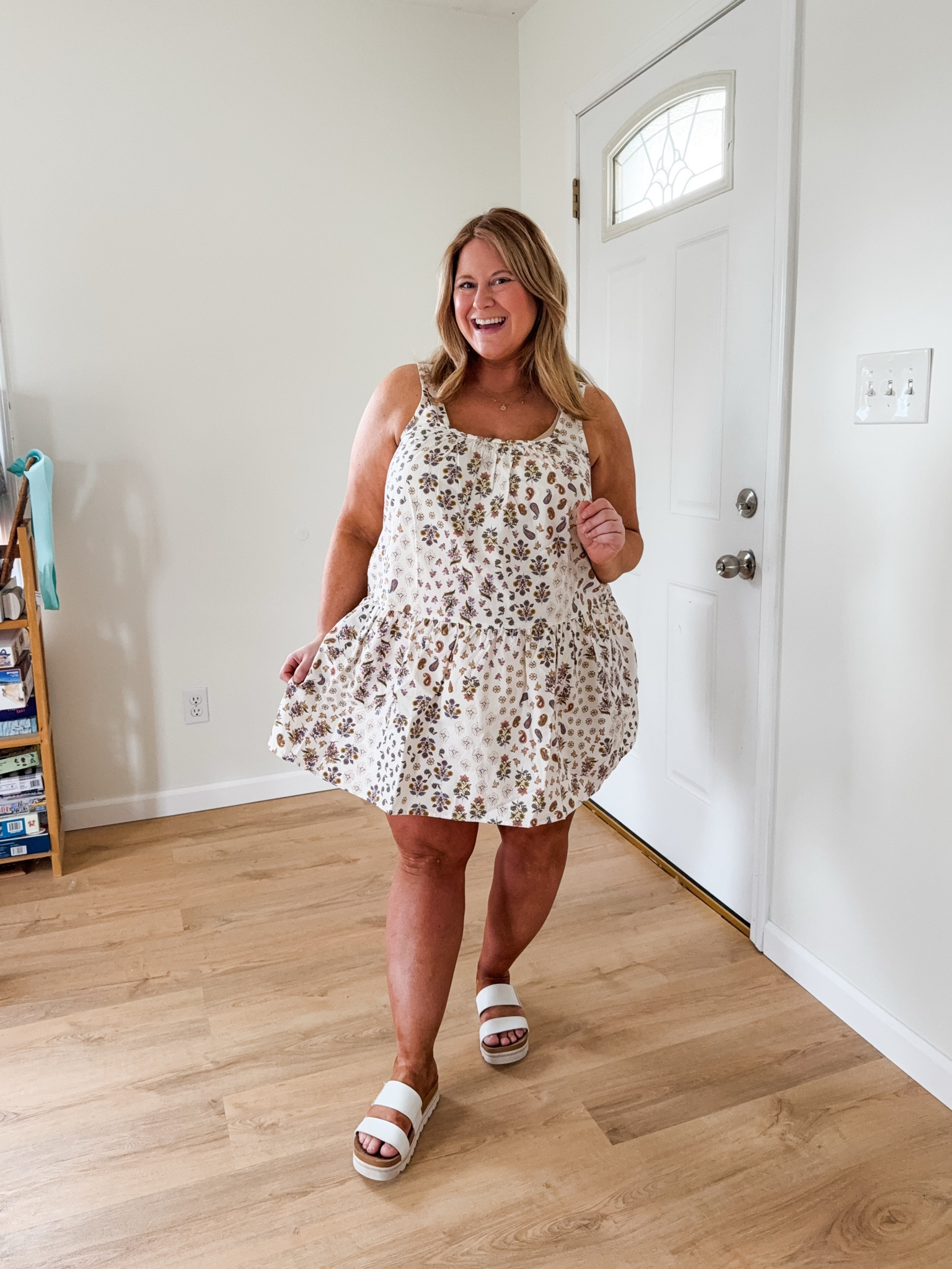 Wearing a large petite in this dress.  It was sooo cute but I didn’t love how it lay on my bump.  

#LTKMidsize #LTKBump #LTKSeasonal