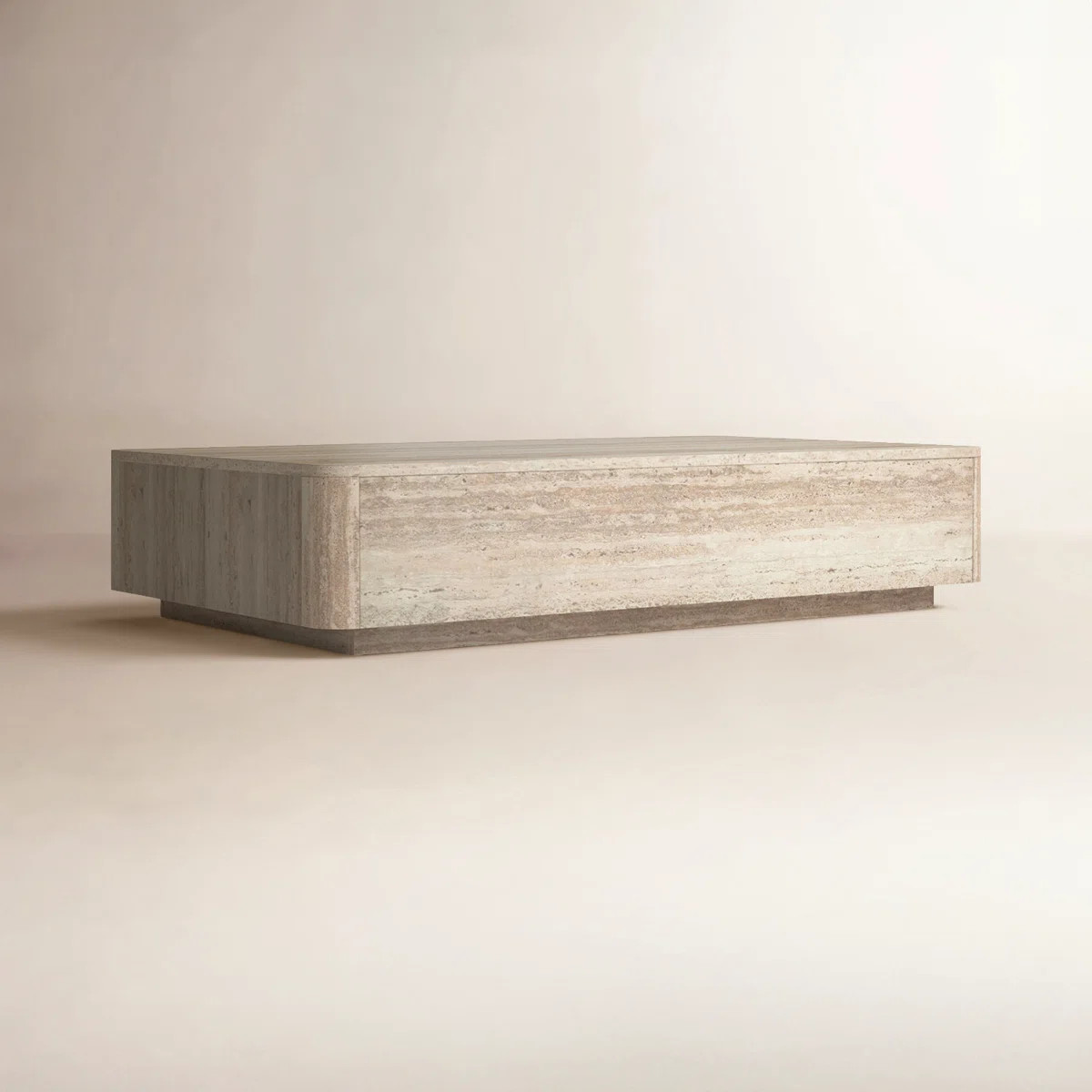 Totka Faux Travertine Rectangular Coffee Table | Wayfair North America