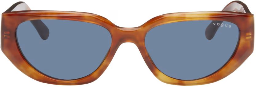 Tortoiseshell Hailey Bieber Edition Hexagonal Sunglasses | SSENSE