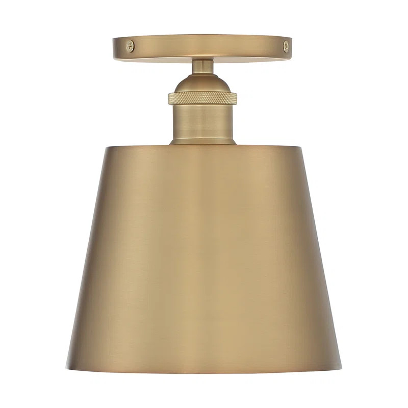 Annette 1 - Light 7.25'' Simple Schoolhouse Semi Flush Mount | Wayfair North America