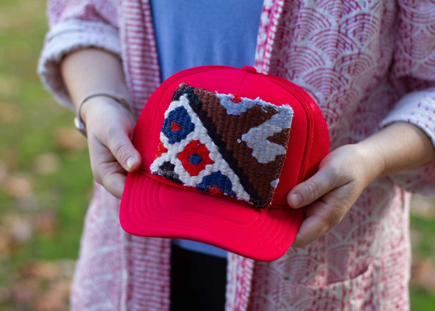 Kilim Patch Trucker 033 red | Orijinal