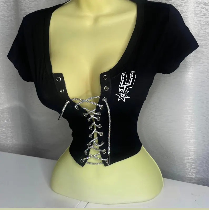 San Antonio Spurs Crop Top - Etsy | Etsy (Global)