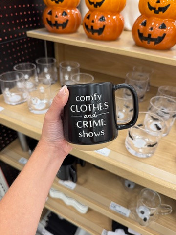 For the girls whose ideal night is comfy clothes + a crime show 😂🖤 This Target mug was made for us - such a cute little find for cozy nights in, coffee, or your next true crime binge.

wedding guest dress summer plus size, fall outfits women, teacher outfits, country concert outfits, date night outfits, back to school outfits teen, concert outfit ideas, fall wedding guest dresses, business casual workwear, work outfits
 

 #LTKSeasonal #LTKHome