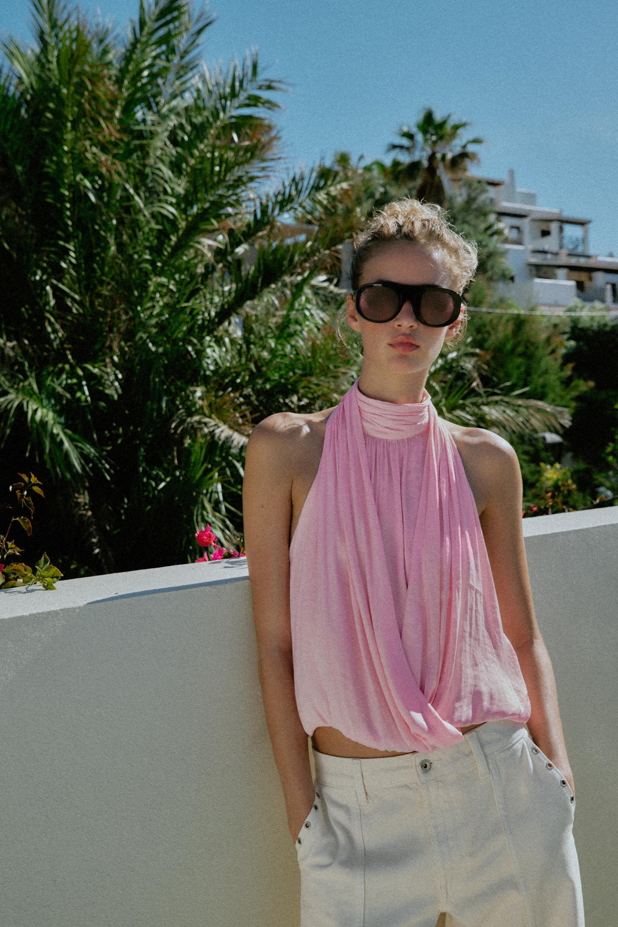 SATIN HALTER TOP | Zara UK