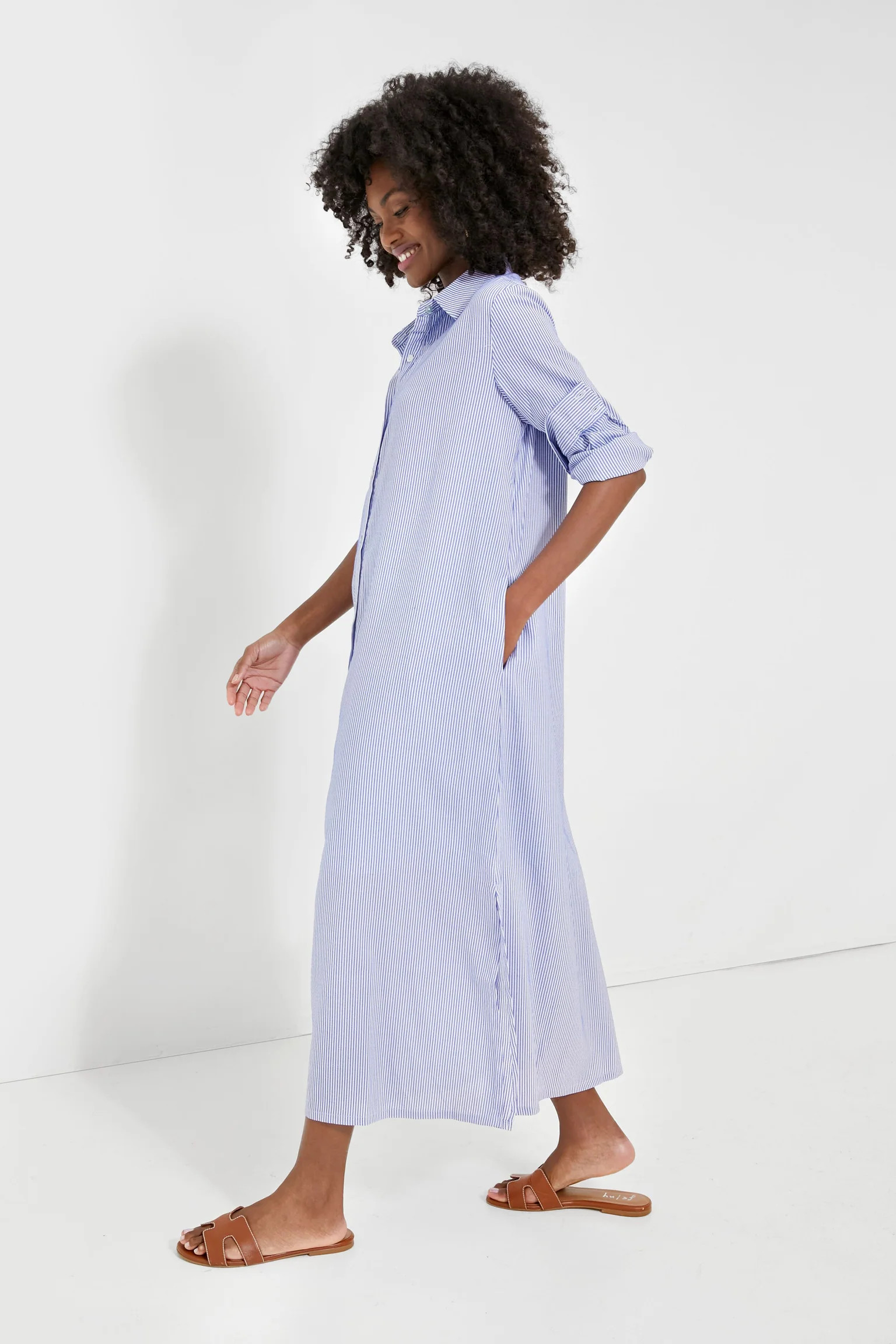Blue Stripe Griffin Dress | Tuckernuck (US)