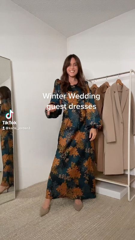 Winter wedding guest dresses. Love all these options! 

#LTKwedding #LTKunder100 #LTKSeasonal