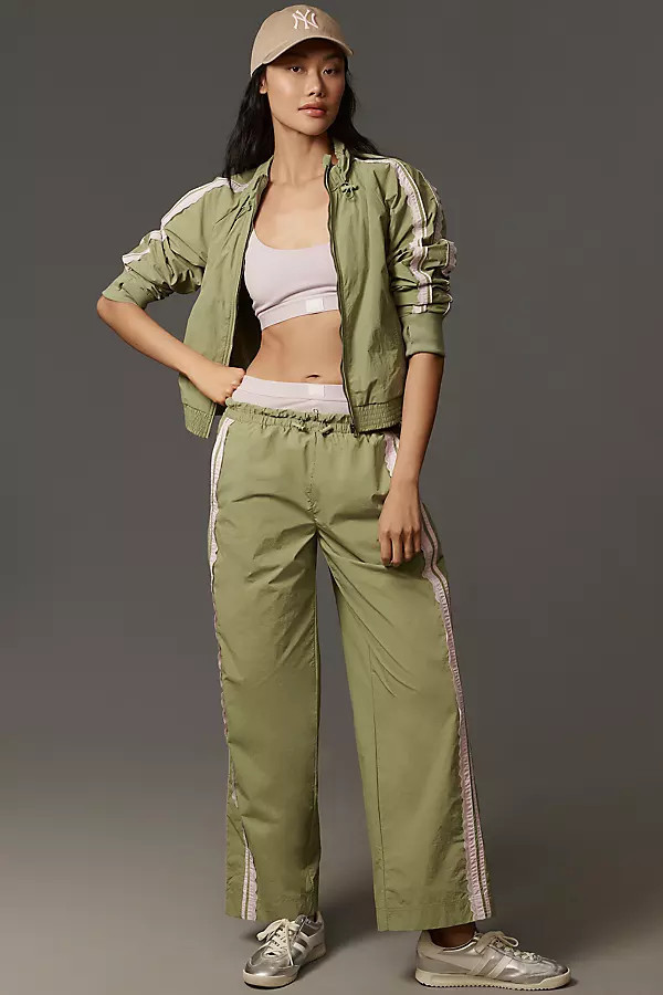 Daily Practice Lace Side-Stripe Track Pants | Anthropologie (US)