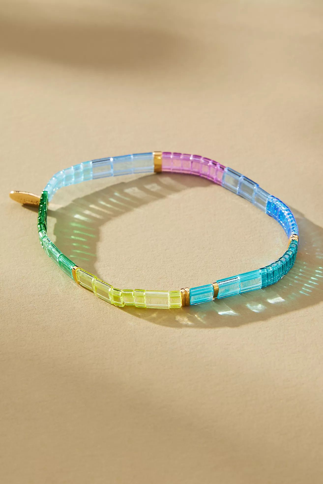 Colorful Beaded Chicklet Bracelet | Anthropologie (US)