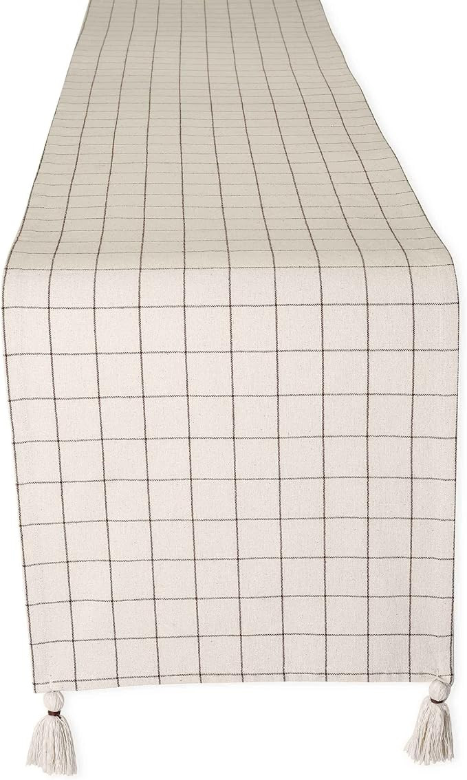 Amazon.com: Folkulture Table Runner 72 Inches Long for Farmhouse Style Décor, Modern Runners wit... | Amazon (US)