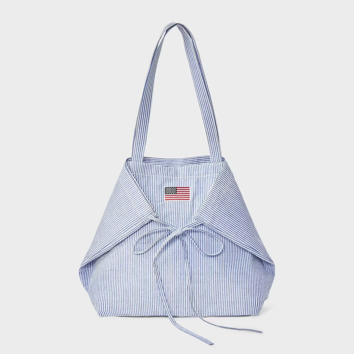 Americana Pinstripe USA Flag Canvas Tote Bag - Wild Fable™ Blue | Target